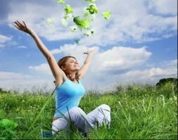 You can get infected with helminths in nature.