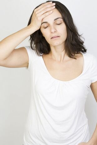 Anemia in a woman is a symptom of the presence of parasites.