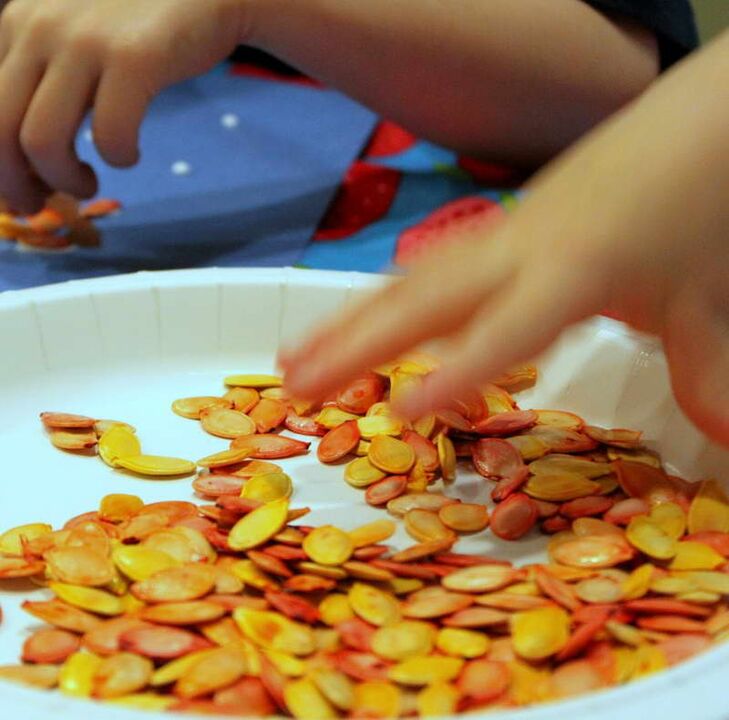 Most pumpkin seed recipes for adults are also suitable for children, just with a reduction in volume. 
